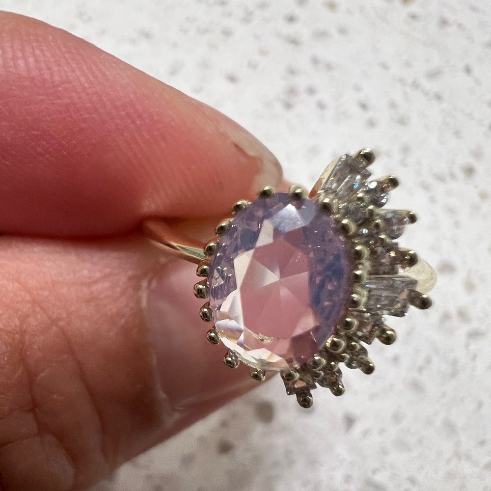 Moonstone ring size 5 - Picture 2 of 3